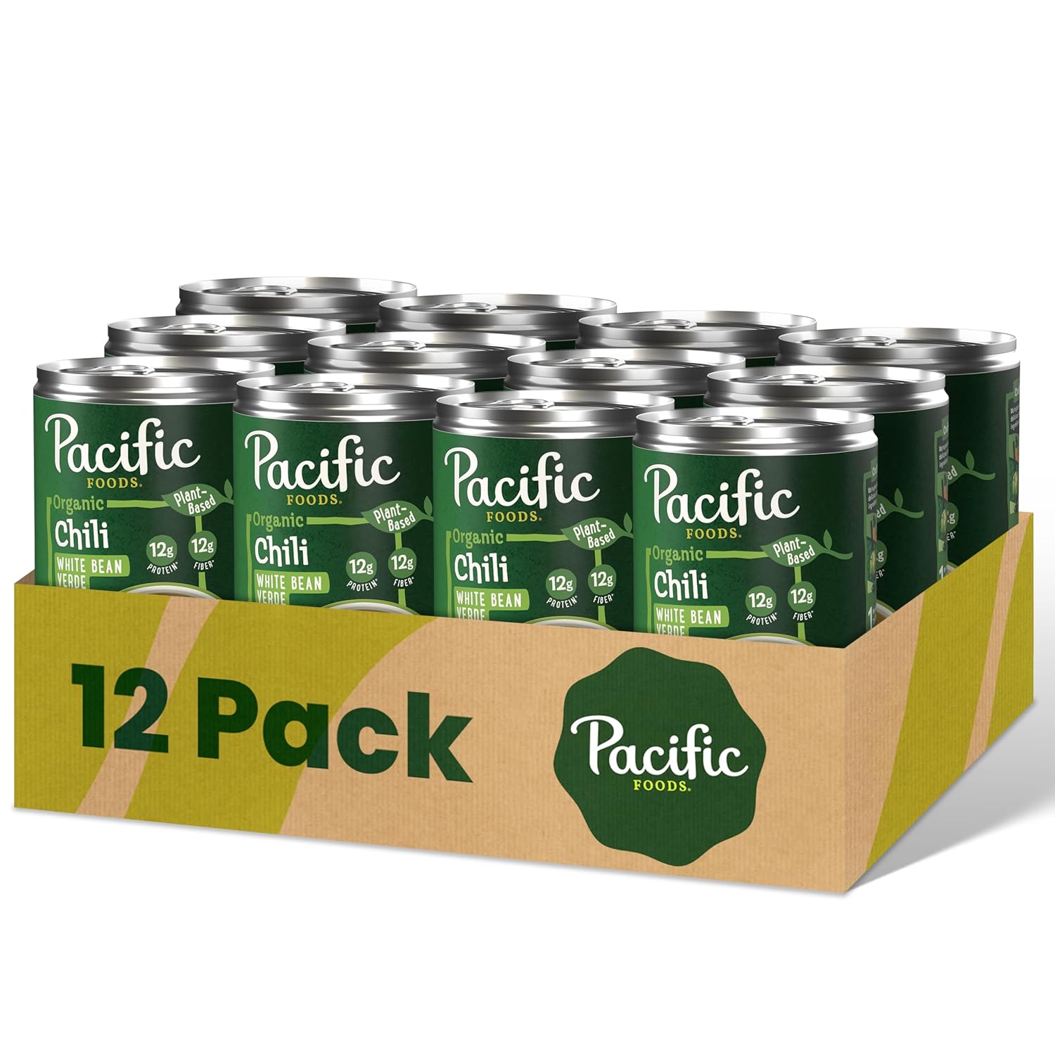 Organic White Bean Verde Chili - Plant Based Delight in Cans