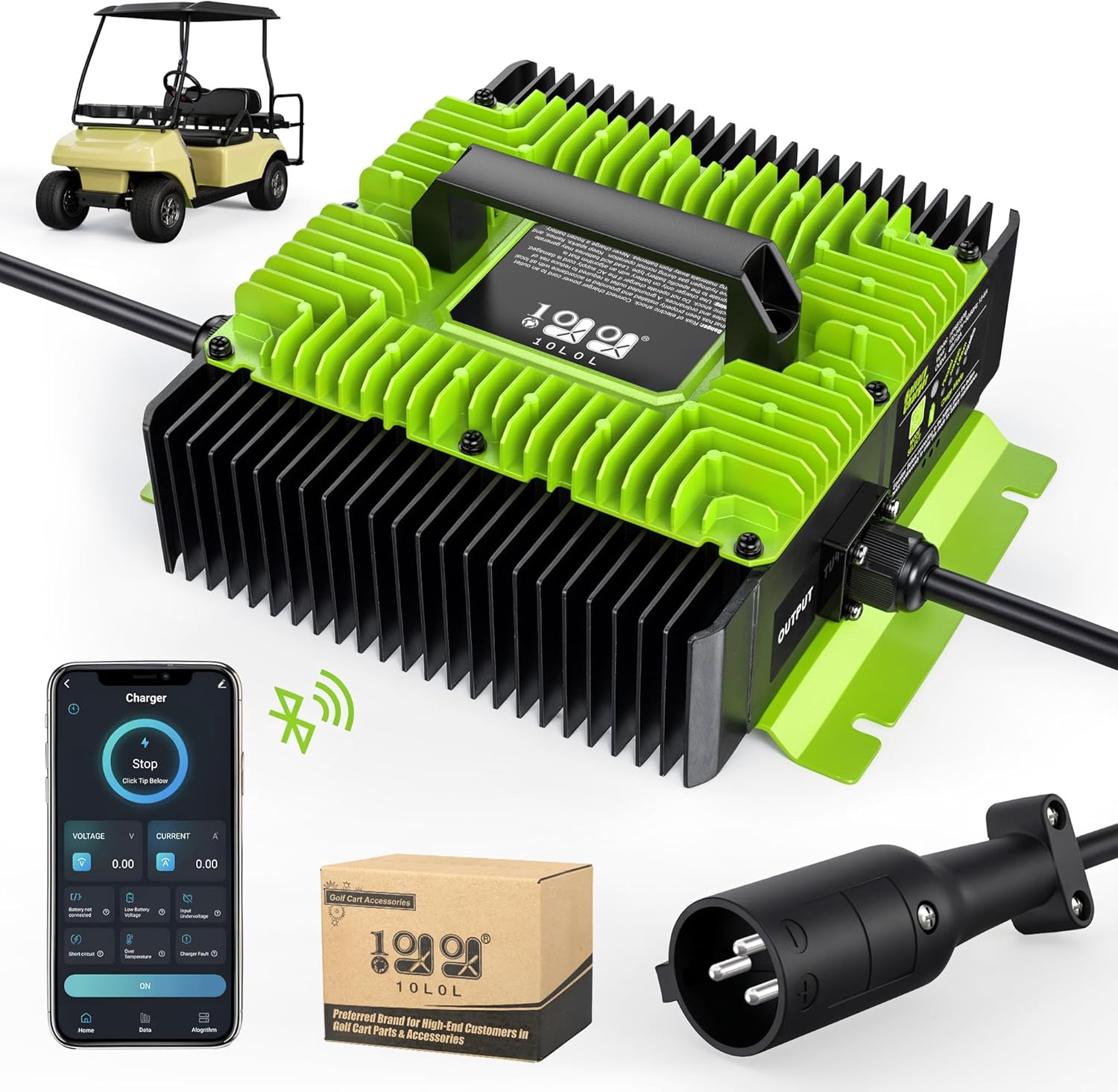 18A Fast Charger for 48V Golf Cart: Plug and Play!