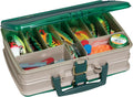 Plano Double Sided Satchel Sandstone & Green - Slim Tackle Organizer