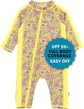 SwimZip Girls' Long-Sleeve UV Protection Swimsuit for Sun Safety