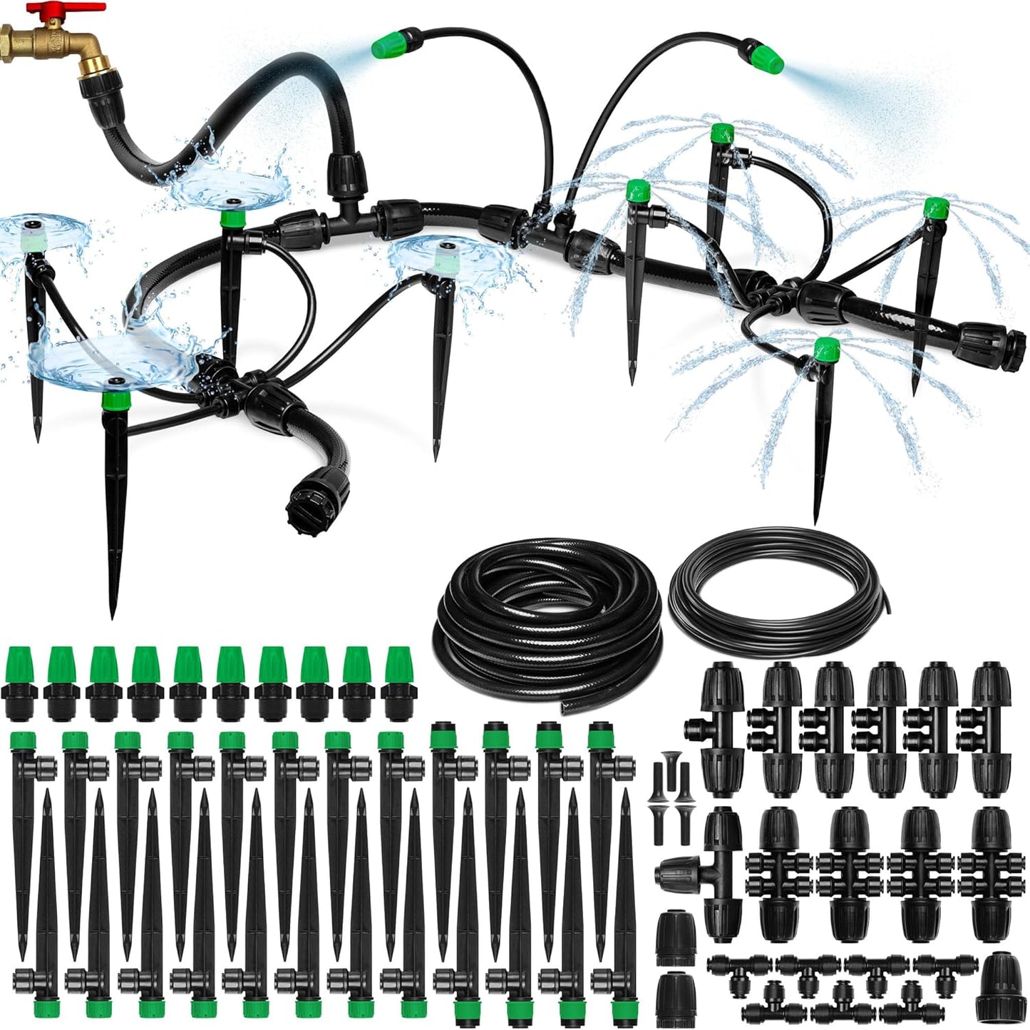 Drip Irrigation System for Gardens - Complete Watering Kit
