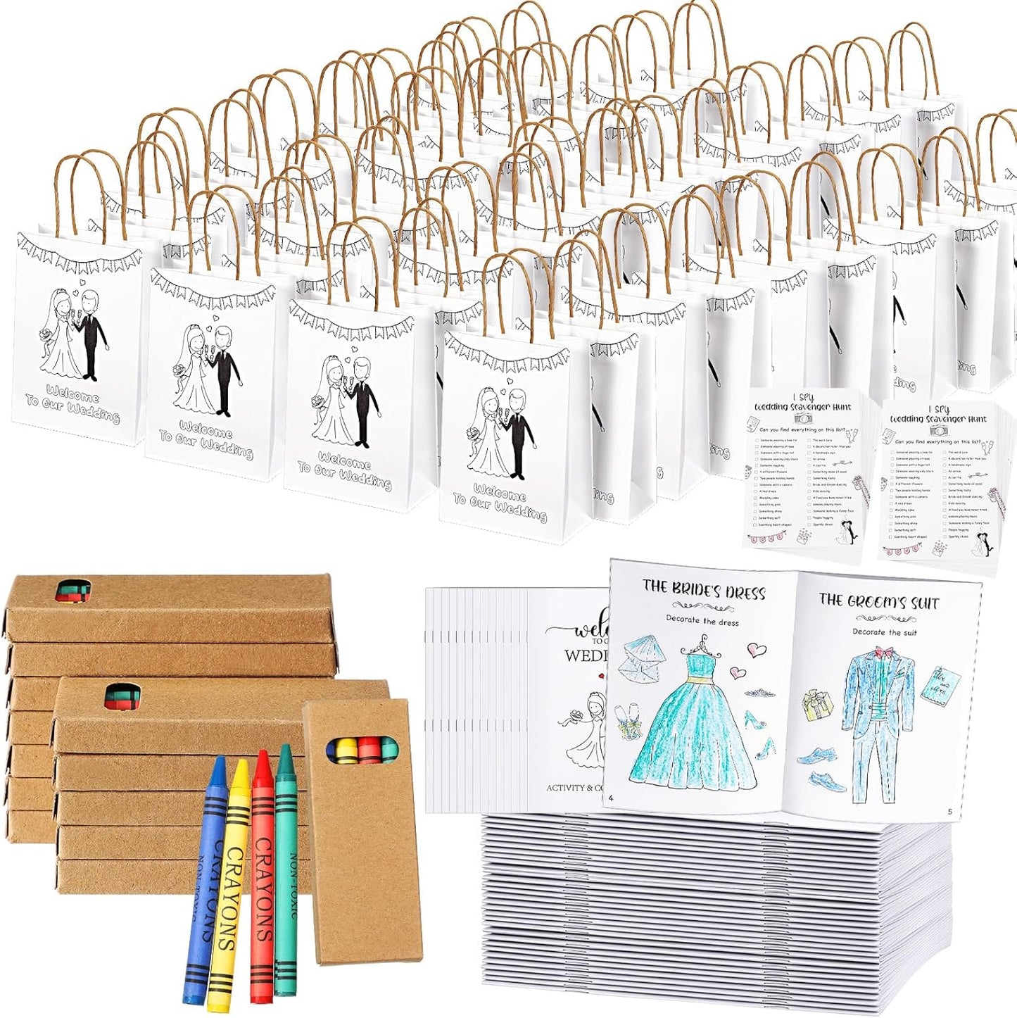 Colarr Wedding Activities for Kids - Fun Coloring Books & Games