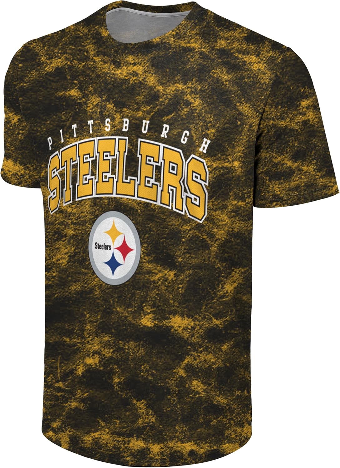 Pittsburgh Steelers Big Logo Camo Performance Crewneck T-Shirt
