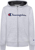 Champion Boys Fleece Hooded Zip Up Sweatshirt Hoody - Youth Comfort
