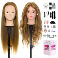 26 in Gold Mannequin Head with 60% Real Human Hair - Training