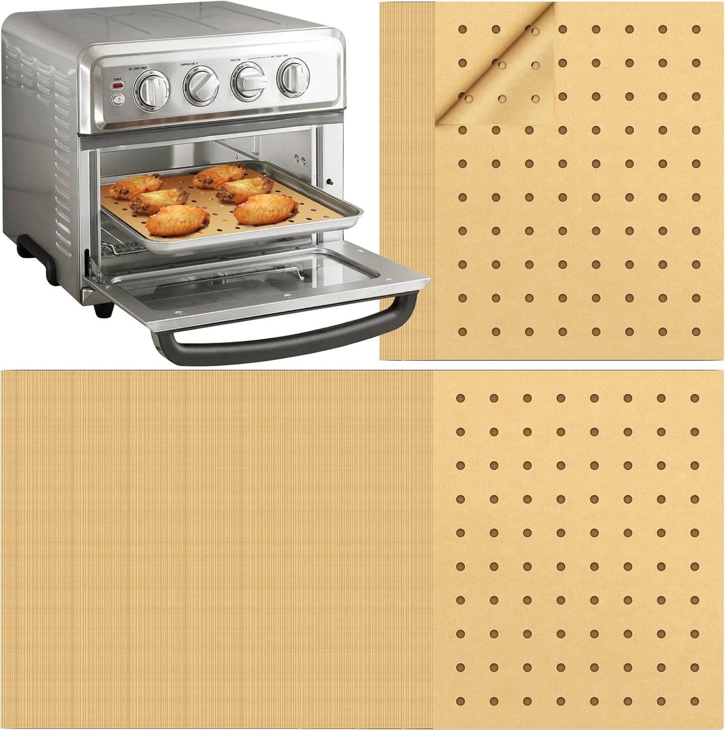 150pc 9x11 Air Fryer Parchment Liners