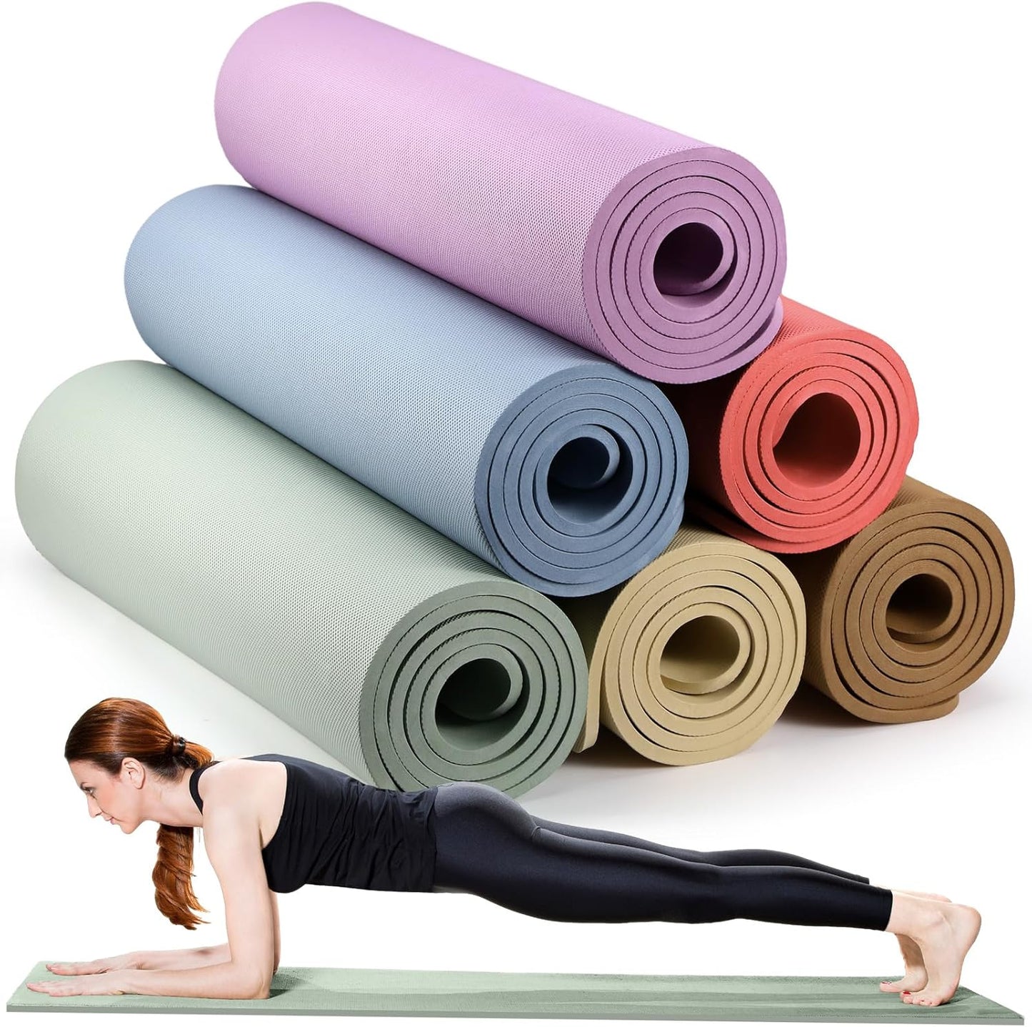 Premium 10mm Thick Yoga Mat - Anti-Slip & Tear-Resistant