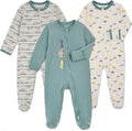 Aablexema Baby Footie Pajama with Mitten Cuffs - Cozy Cotton Sleepsuit