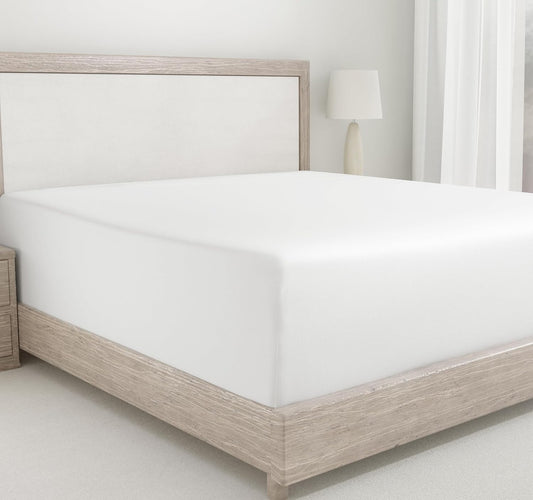 California Design Den Antique White Full Fitted Sheet for Comfort