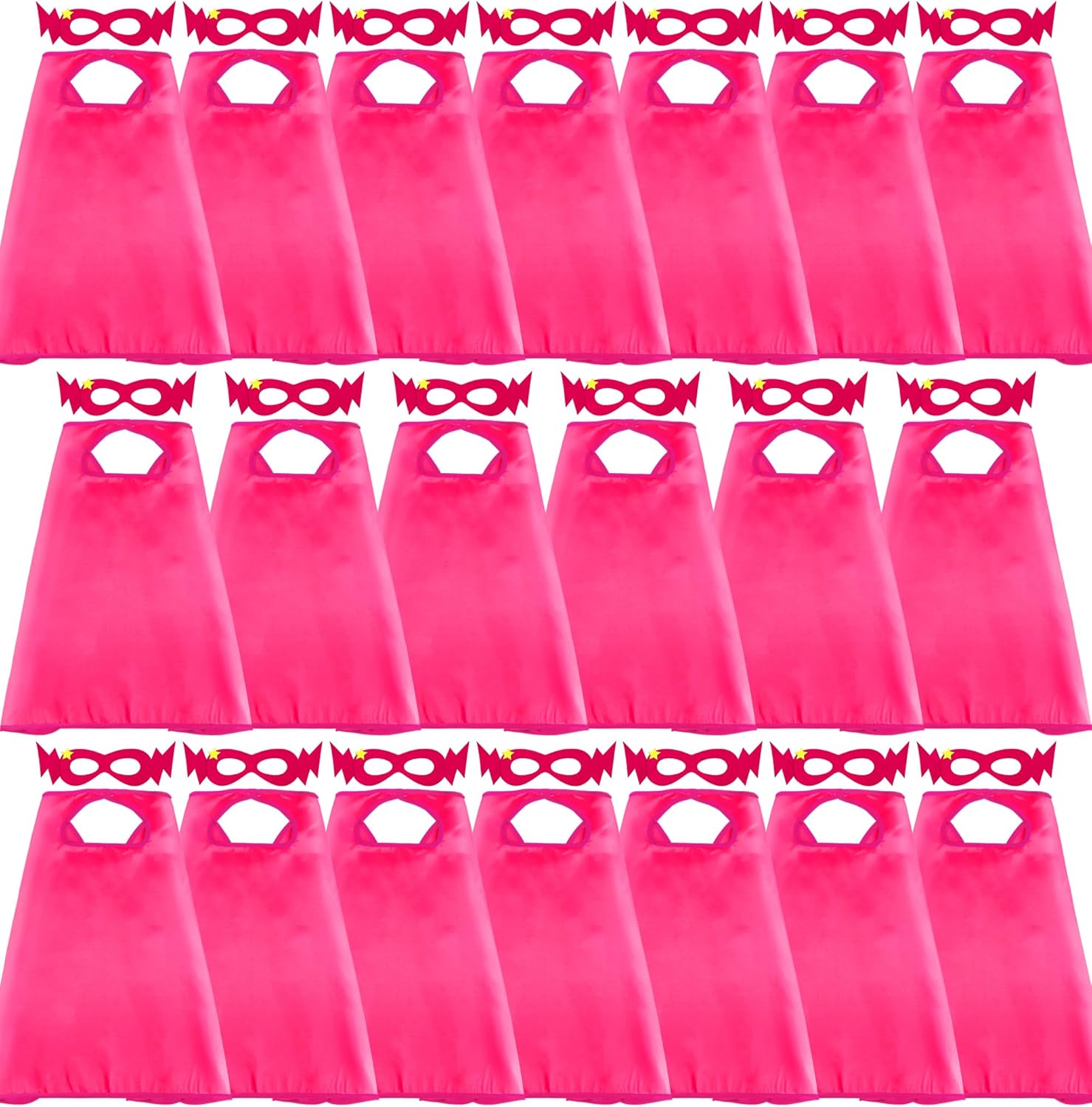 D.Q.Z Superhero Capes for Kids - 20 Sets for Fun Play