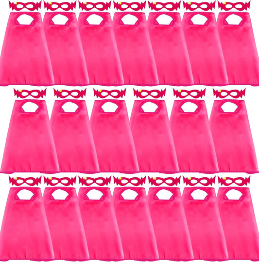 D.Q.Z Superhero Capes for Kids - 20 Sets for Fun Play