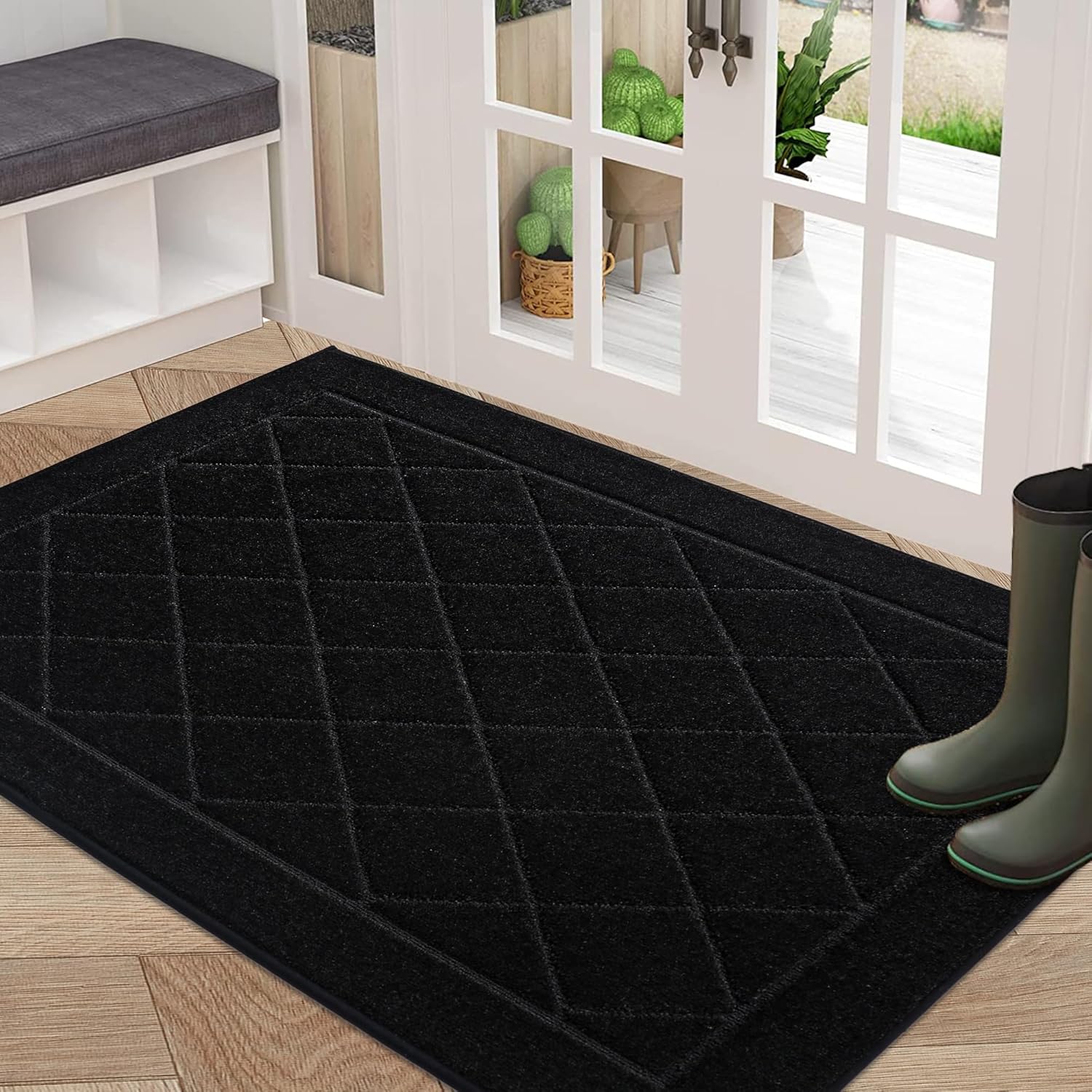 BEQHAUSE Dirt Trapper Door Mat 32in x 48in for Clean Floors