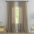 Primitive Linen Curtains 102 in Long Pair - Light Filtering Linen