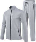MoFiz Men's Tracksuits Set Long Sleeve Full Zip Sports Outfit
