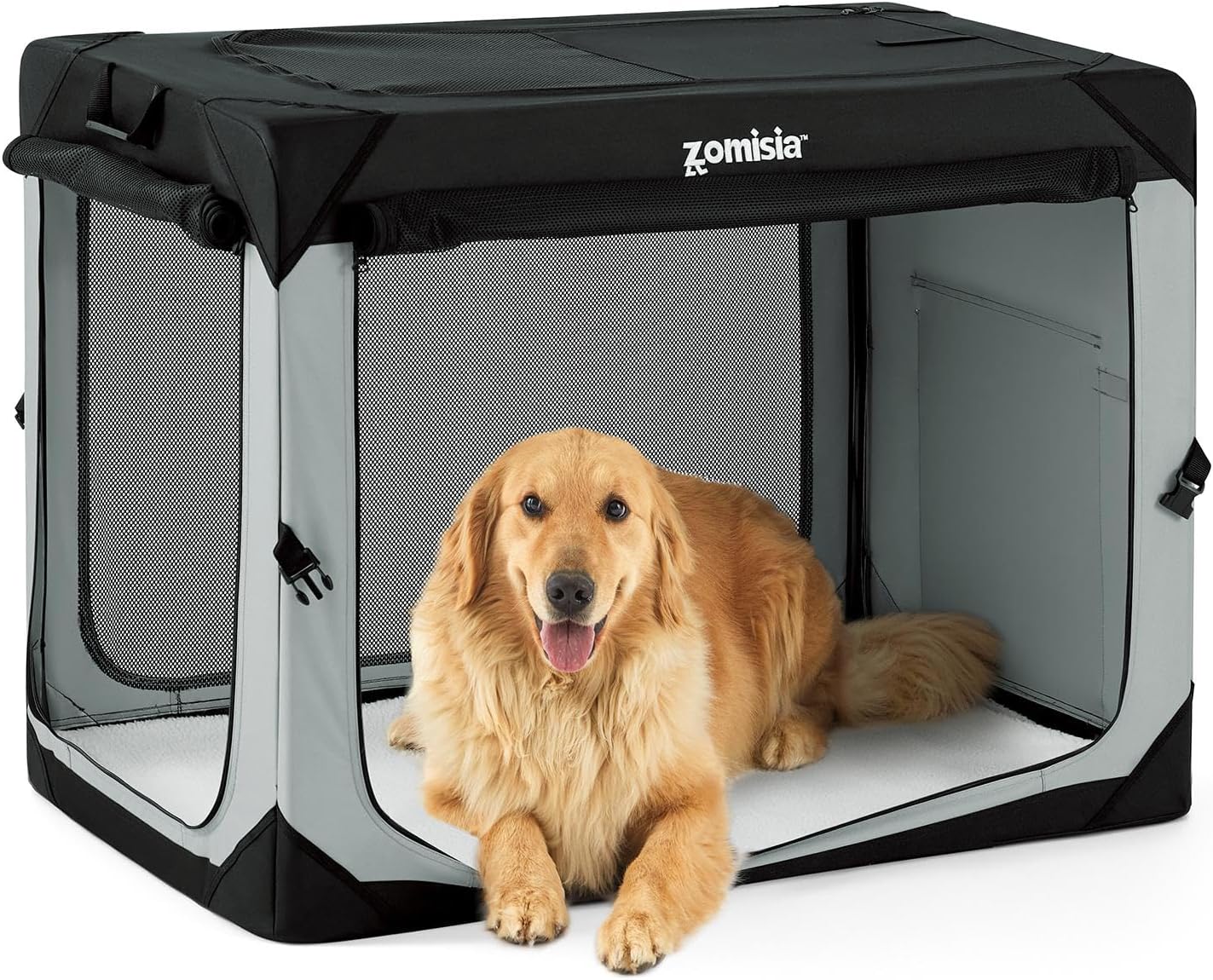 42 Inch Collapsible Dog Crate for Extra Large Dogs - Portable
