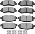 SCITOO Ceramic Brake Pads Front Rear Kit - Quiet, Reliable Stopping
