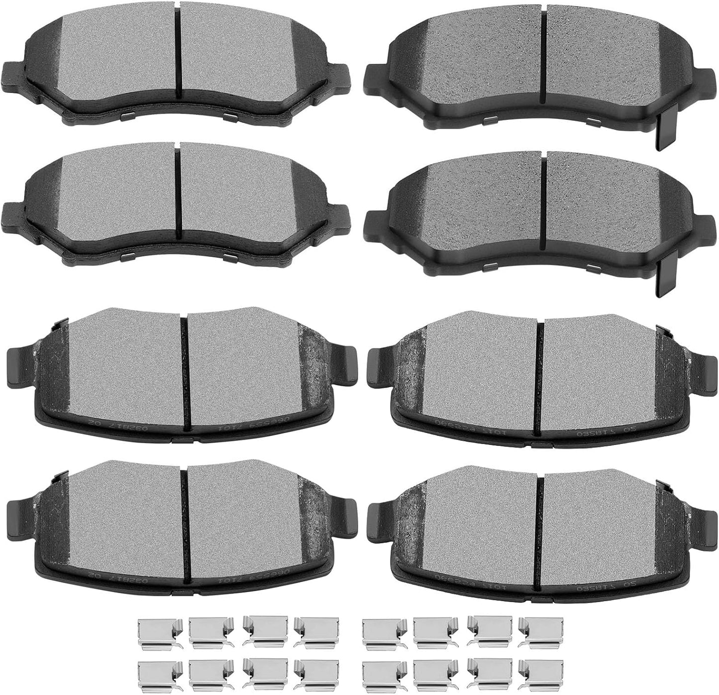 SCITOO Ceramic Brake Pads for Dodge Nitro, Jeep Wrangler & Liberty