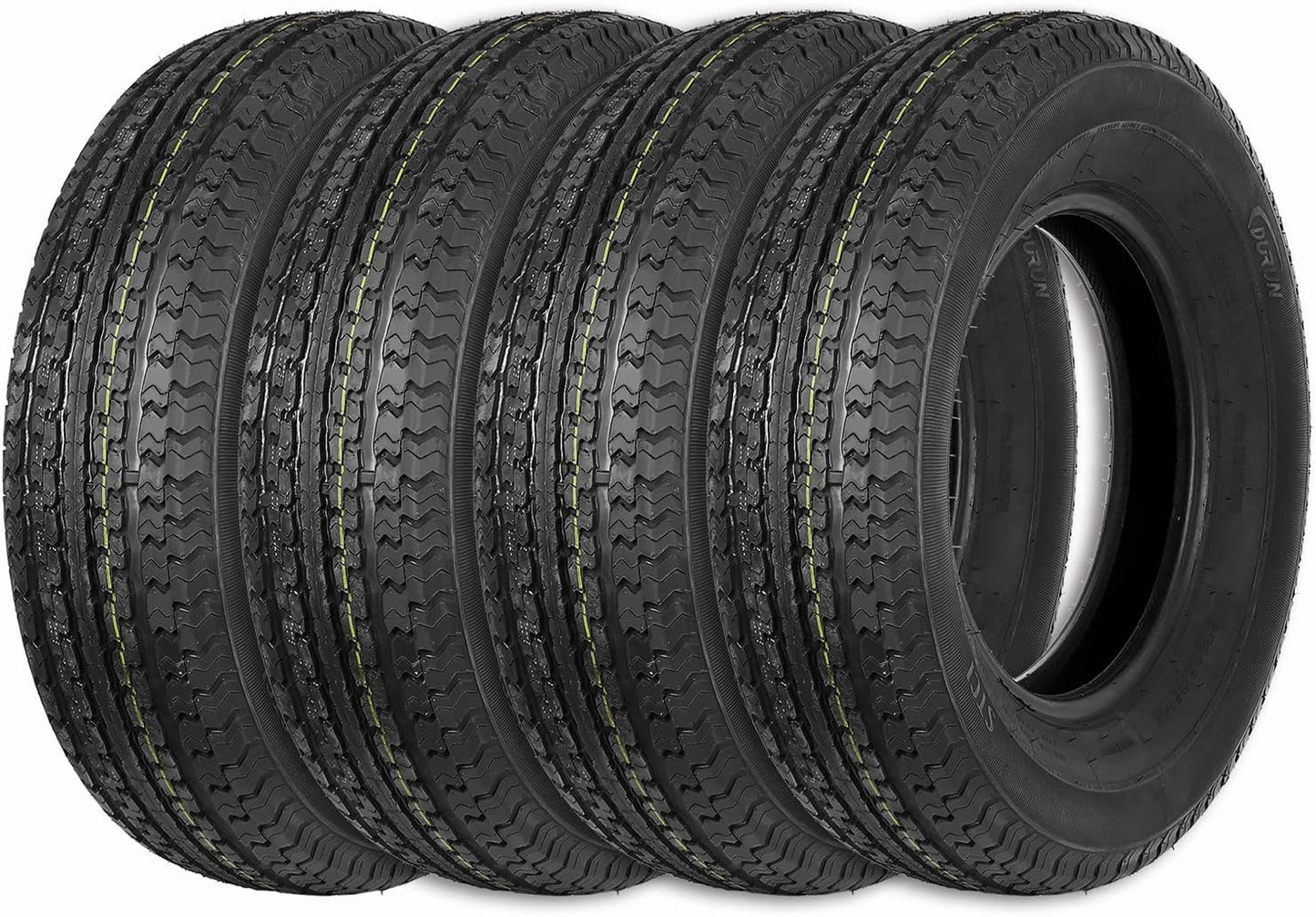 Set of 4 Hykolity Premium Trailer Tires ST 205/75R15 for Trailers