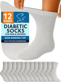 Special Essentials Diabetic Socks for Men & Women - 12 Pairs Ankle
