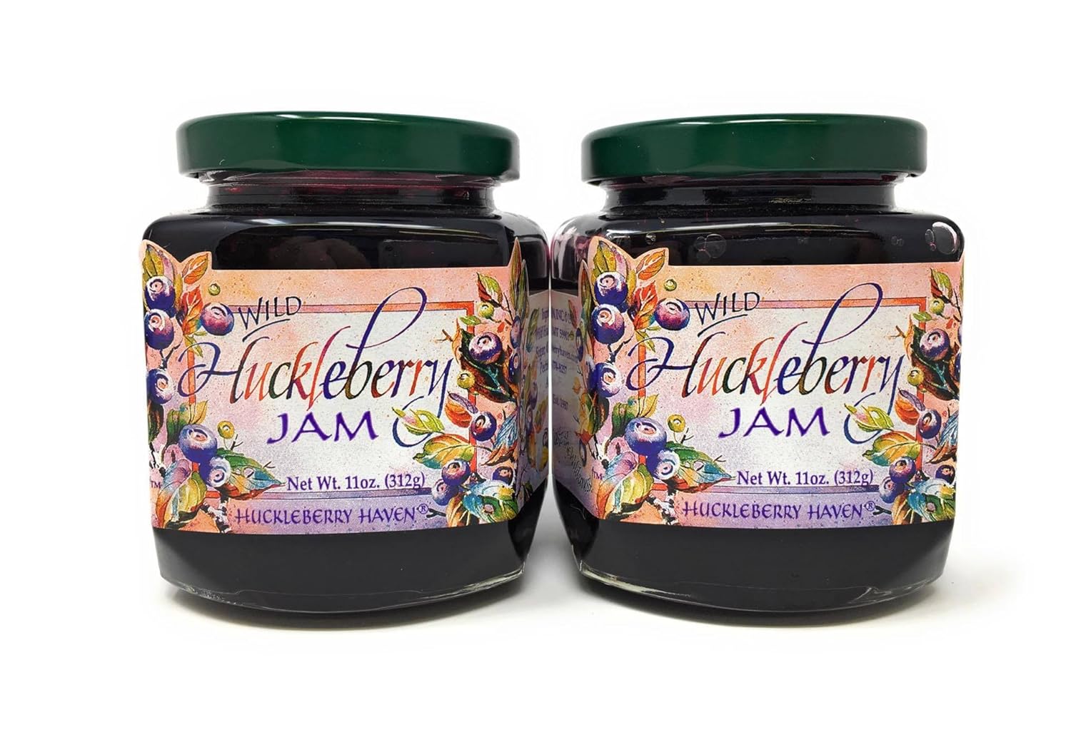 Wild Montana Huckleberry Jams and Preserves - Delicious 2 Pack