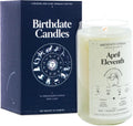 Birthdate Candles April 11 Birthday Candle - Mint, Geranium