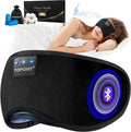 TOPOINT Sleep Mask with Bluetooth Headphones - Blackout Comfort