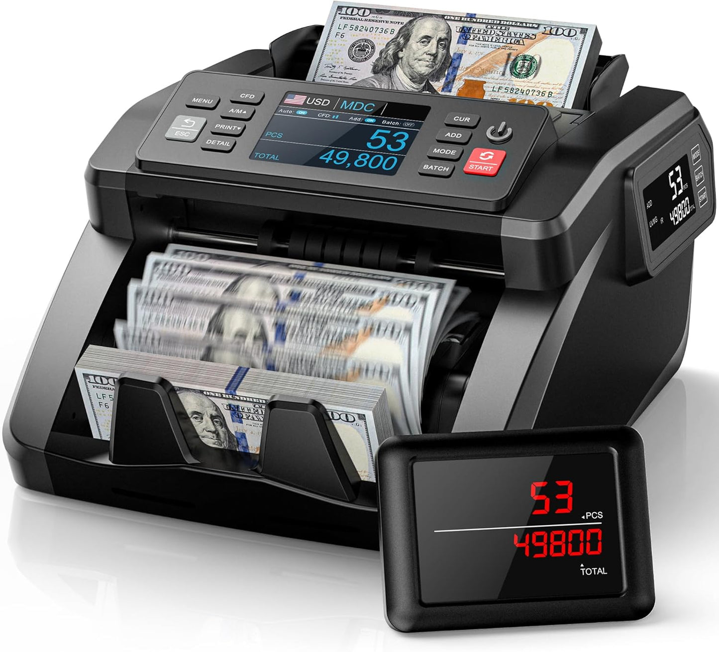 PONNOR N70 Money Counter: Fast, Accurate Counting & Counterfeit Detection