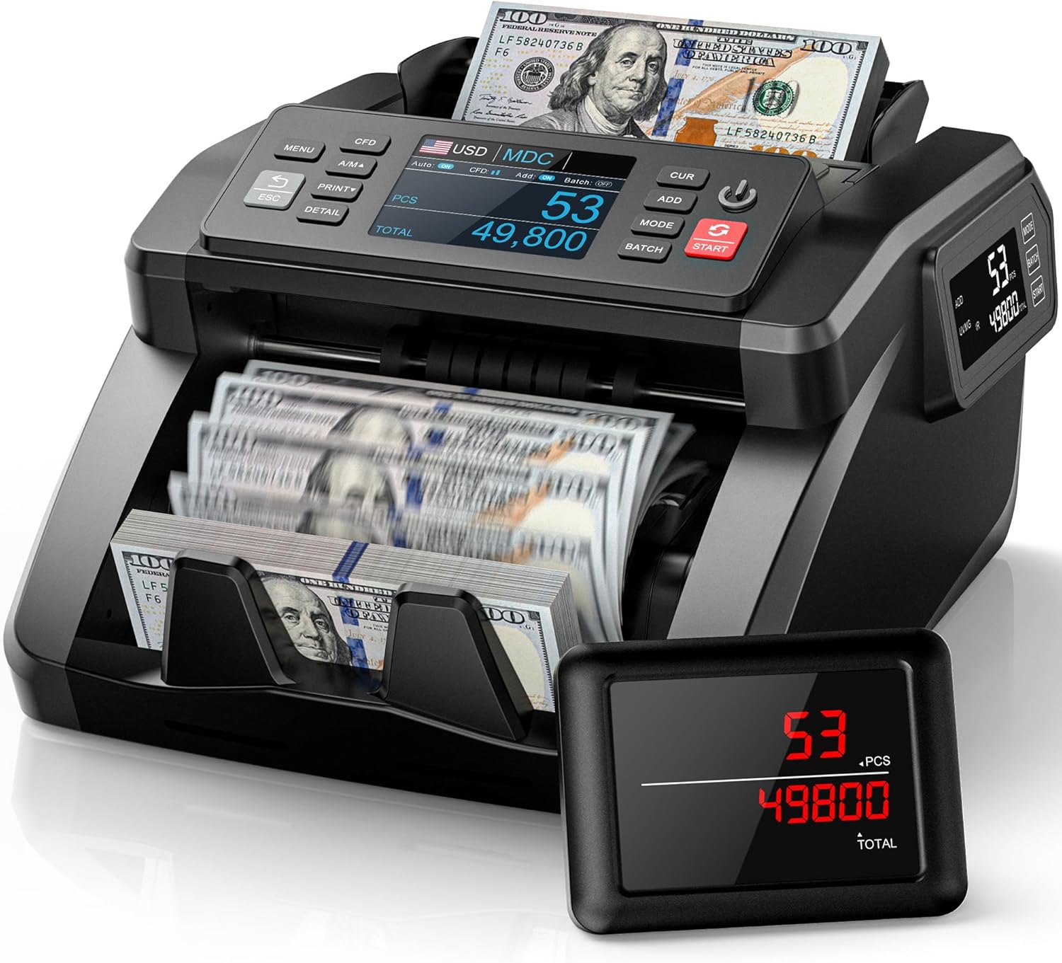 PONNOR N70 Money Counter: Fast, Accurate Counting & Counterfeit Detection