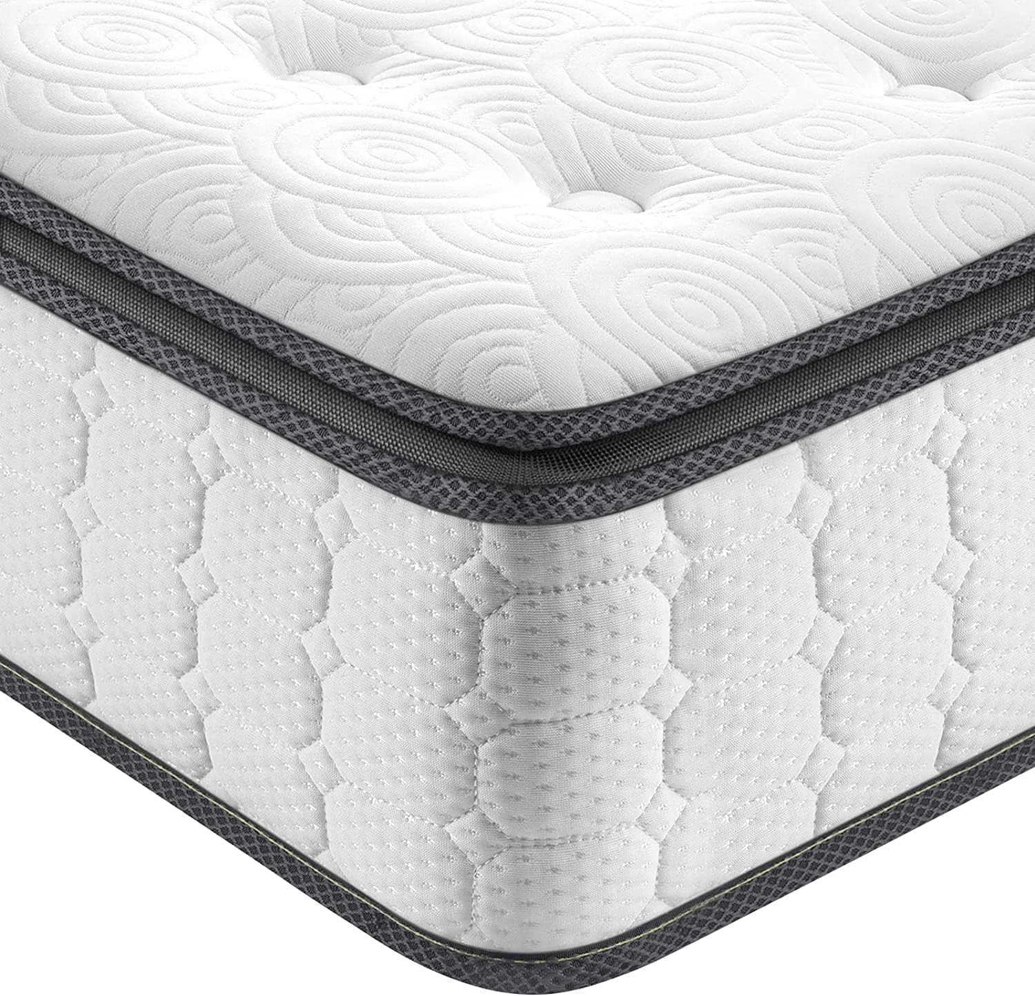 Vesgantti Queen Mattress 12 Inch Hybrid Pillow Top Comfort