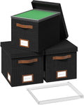 File Box for Hanging Letter Size File Organizer Box with Lid - Stable
