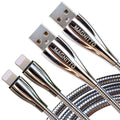 Metal Braided USB Fast Charging Cable 6ft 2pack - Heavy Duty