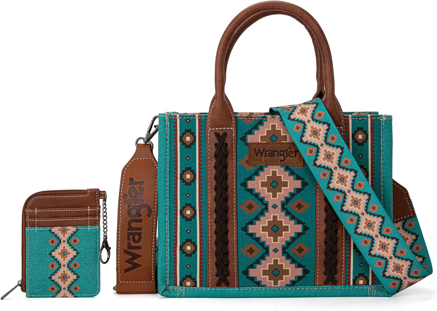 Wrangler Tote Bag Set Aztec Purse for Women Western Style