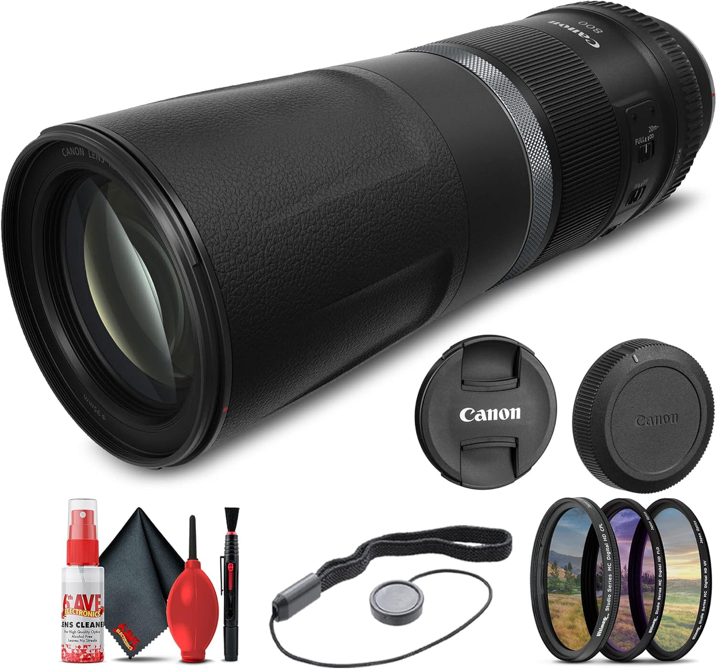 Canon RF 800mm f/11 IS STM Lens Bundle with Essential Accessories
