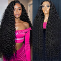 Tholap 30 Inch Deep Wave Lace Front Wigs Human Hair