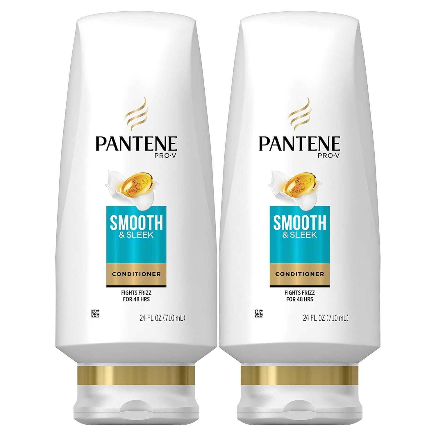 Pantene Frizz-Control Argan Oil Conditioner Duo - Smooth & Sleek Hair