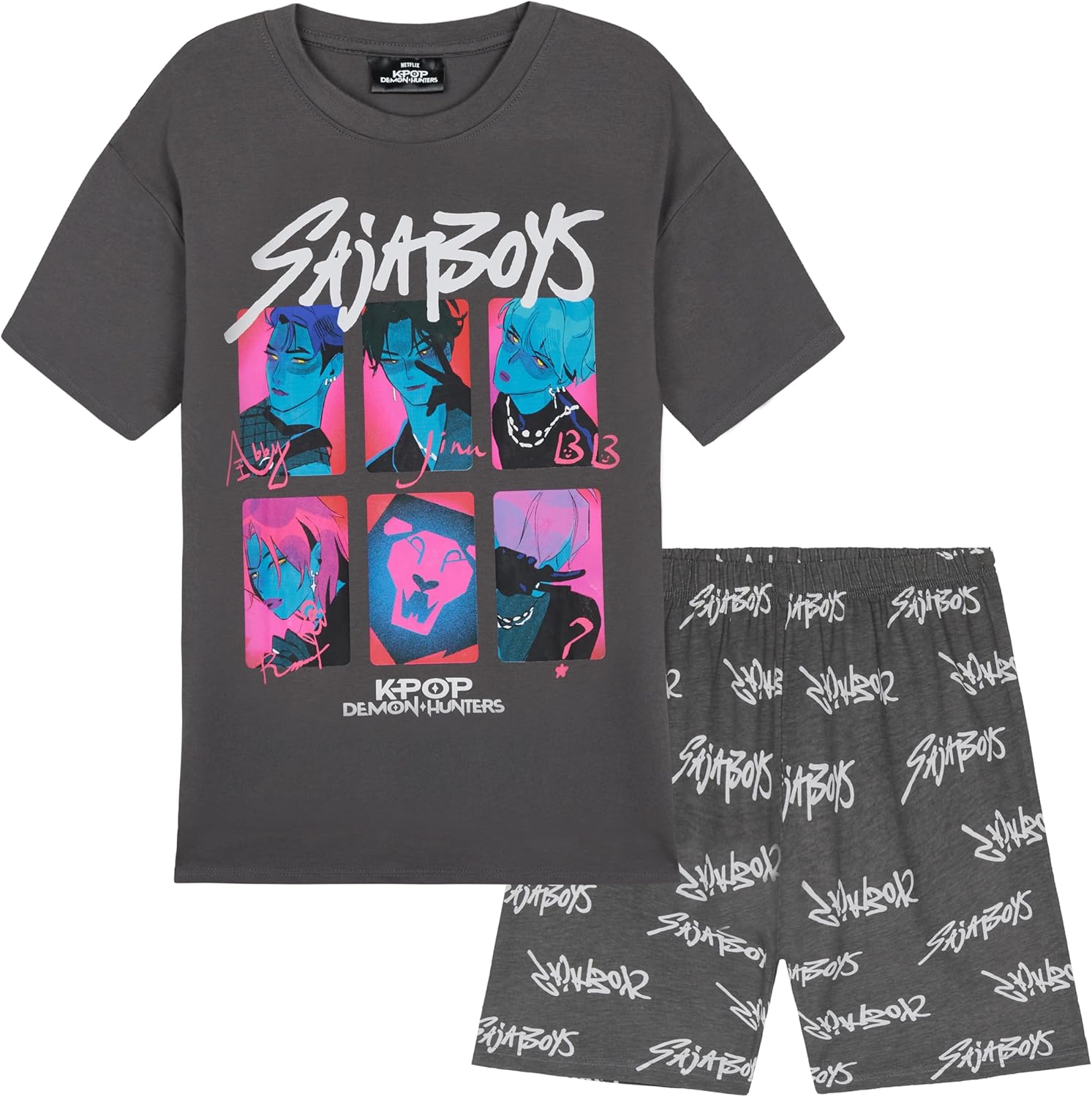 KPop Demon Hunters Pajamas Set for Girls - Soft Cotton PJs
