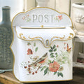 Wall Mount Mailbox Vintage Metal Door Mailbox - Lockable Rustic Style