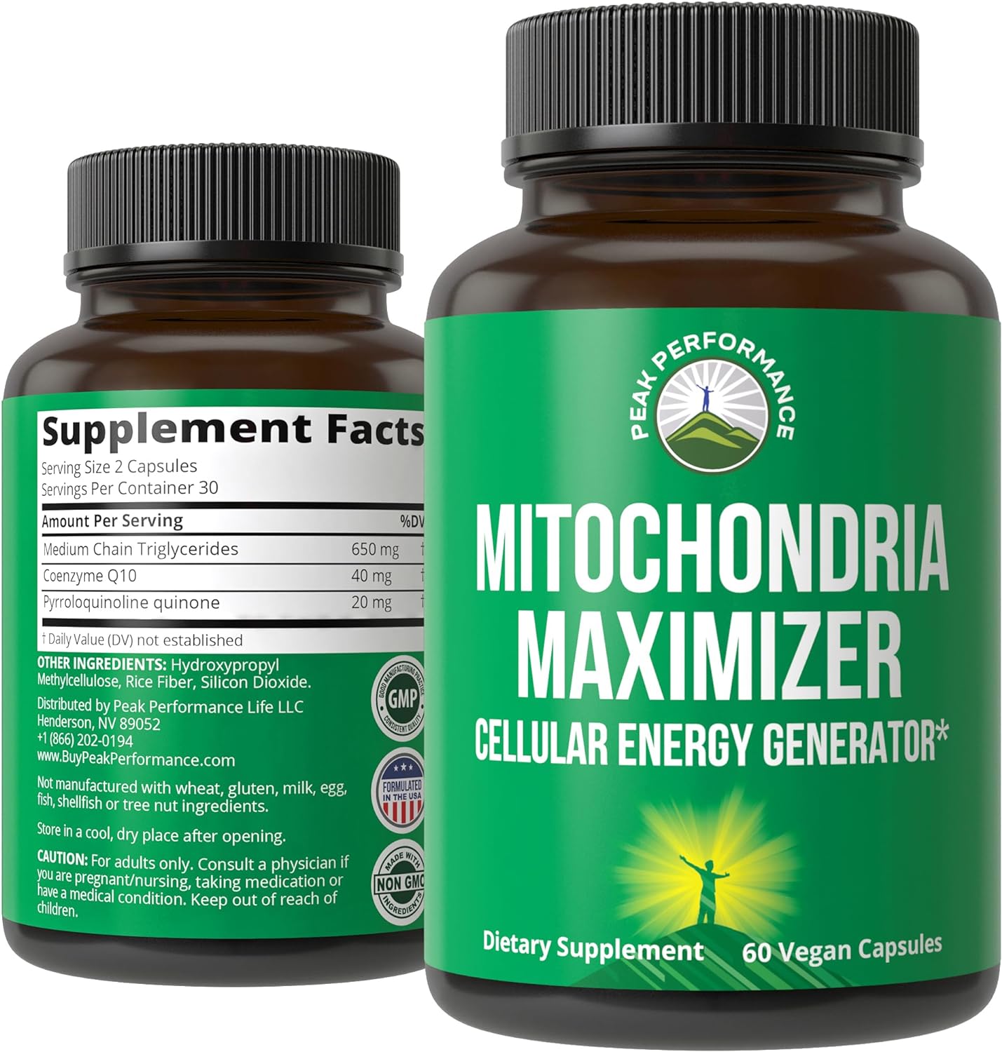 Mitochondria Maximizer with CoQ10 and Active PQQ for Energy