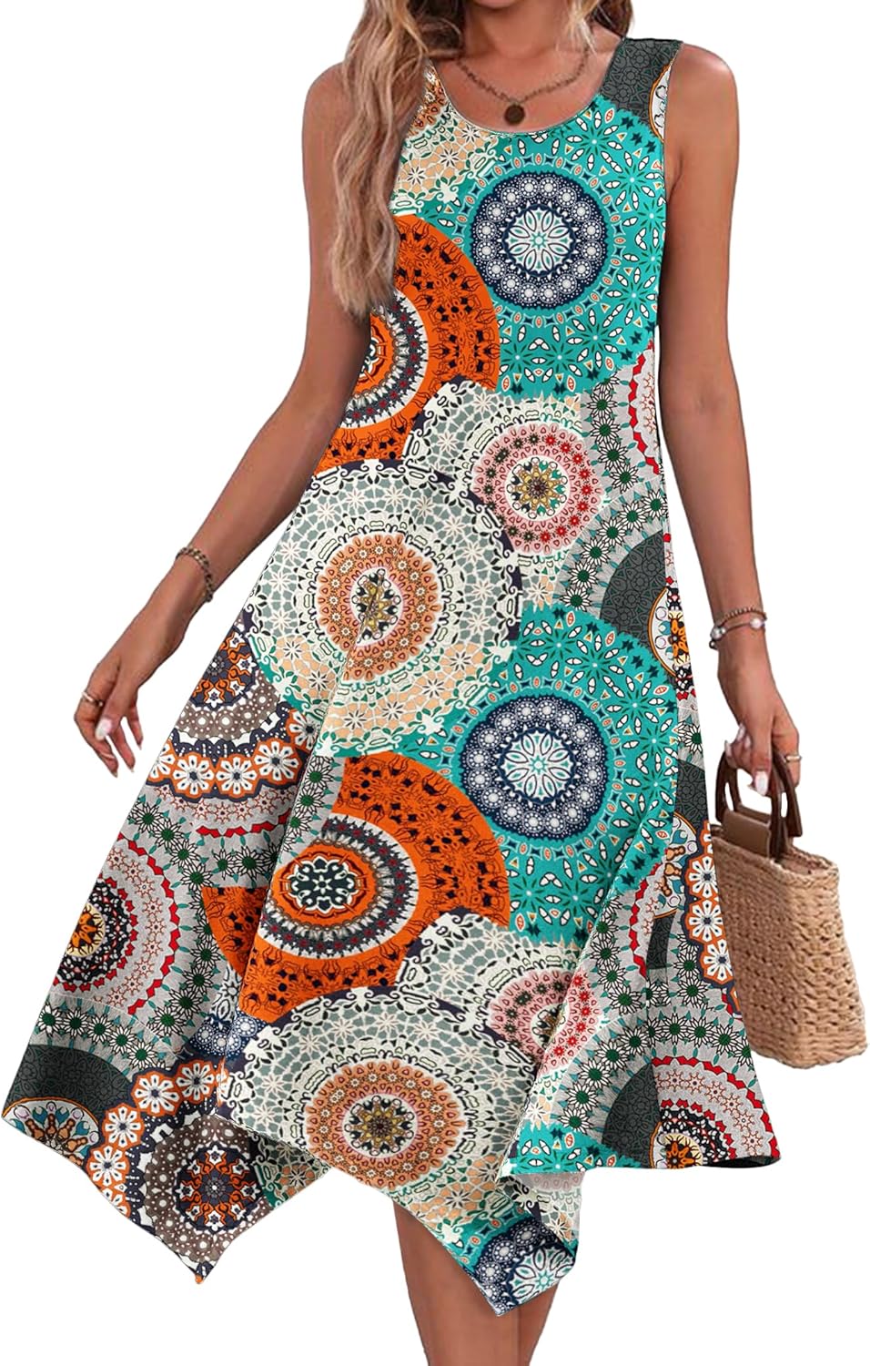 Stylish Women's Casual Summer Dress with Pockets and Hem