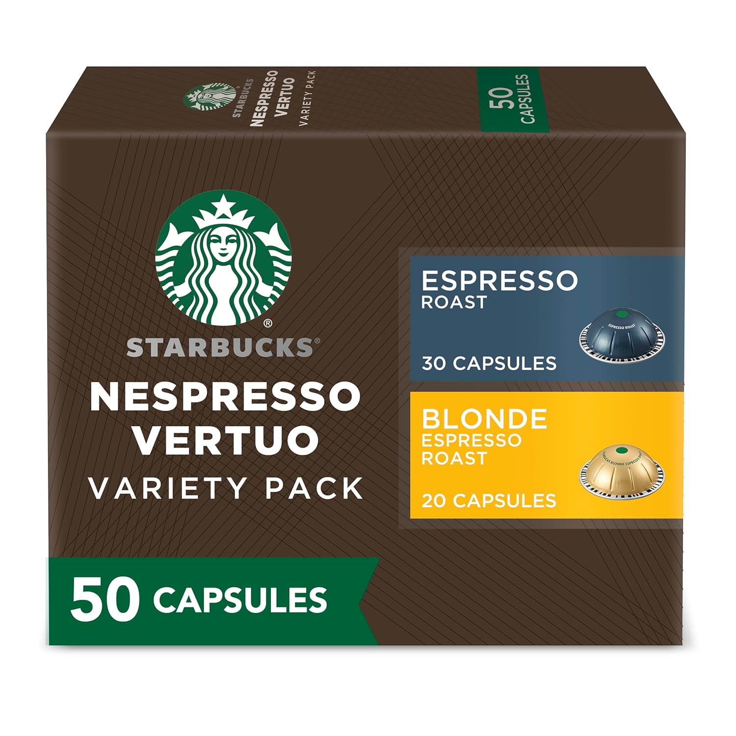 Starbucks by Nespresso Vertuo Variety Pack Coffee & Espresso Pods