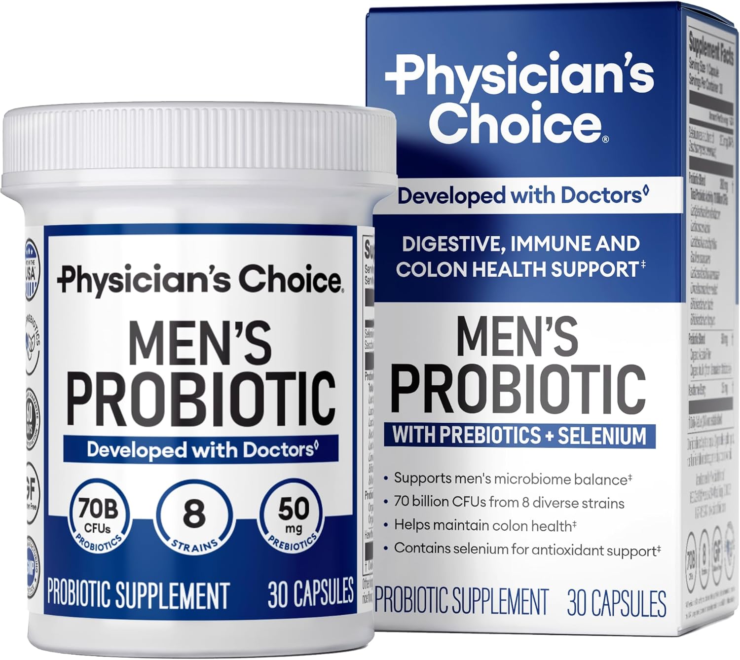 Probiotics for Men by Physician's Choice - 70 Billion CFU
