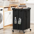 150L Large Laundry Basket with Wheels - Rolling Hamper with Removable