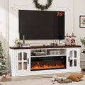 Fireplace TV Stand with 36in Electric Fireplace for TVs up to 80in