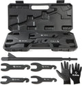 Pneumatic Fan Clutch Removal Tool Kit - 8PC Heavy-Duty Wrench Set