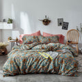 Vintage Floral Duvet Cover Twin XL Boho Bedding Set - Ultra Soft