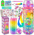 Unicorn Water Bottle Decorating Kit for Ages 4-10 - Creative Arts & Crafts