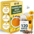 Dandelion Root Tea Bags 120 Pack - Natural Digestive Support