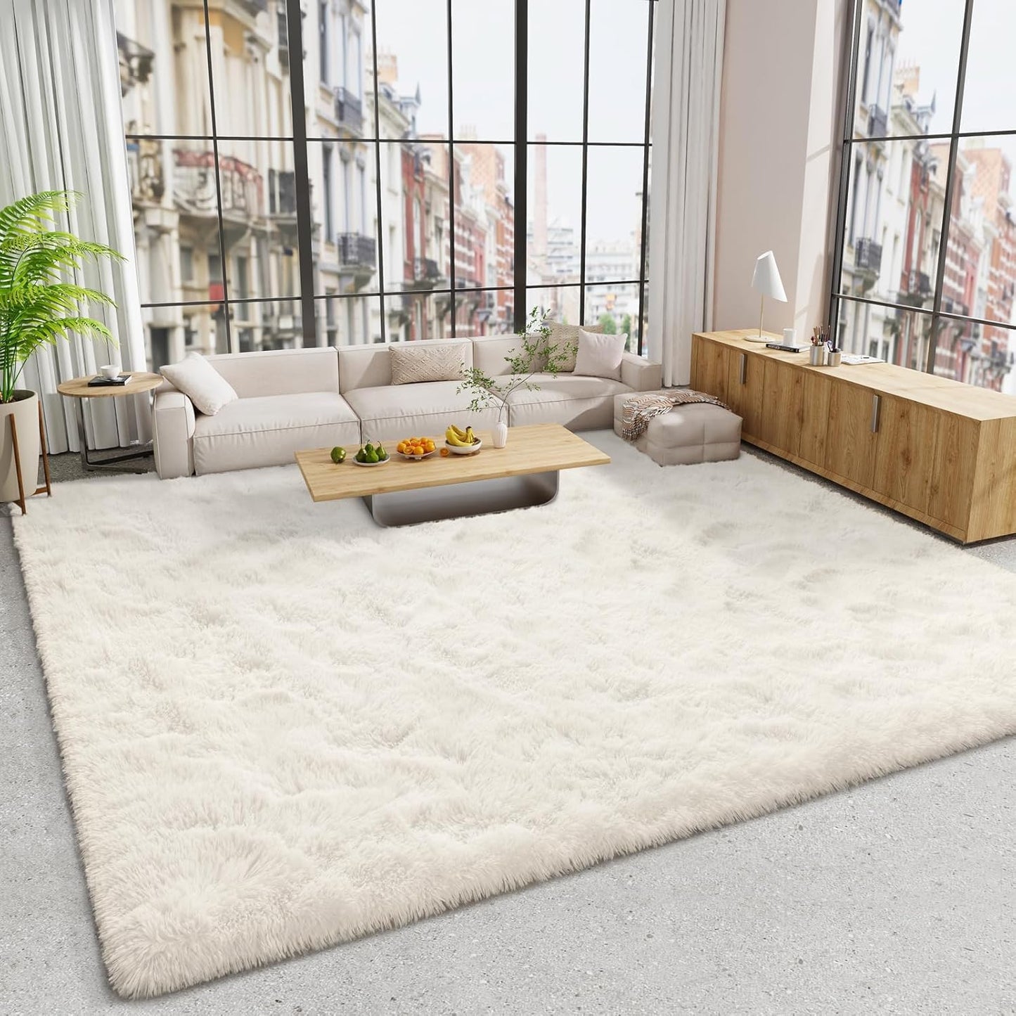 LOCHAS Ultra Soft Indoor Modern 10x14 Area Rugs for Cozy Homes