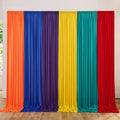10ft x 15ft Rainbow Backdrop Curtains for Parties - Colorful Photo