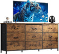 WLIVE 54in W Dresser TV Stand for 55-65in TVs - Wide 9-Drawer Media